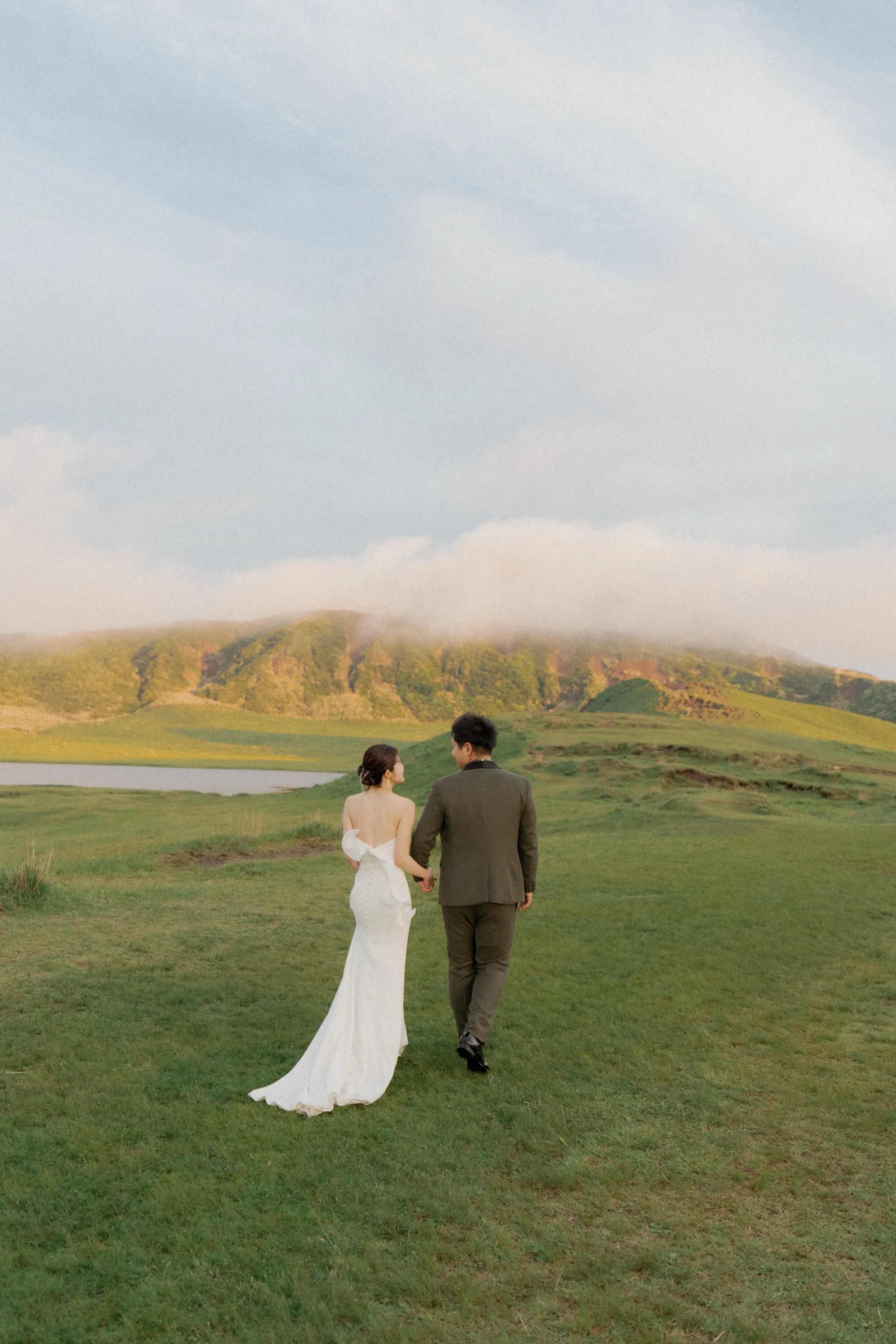 撮影場所が阿蘇のウェディングフォト