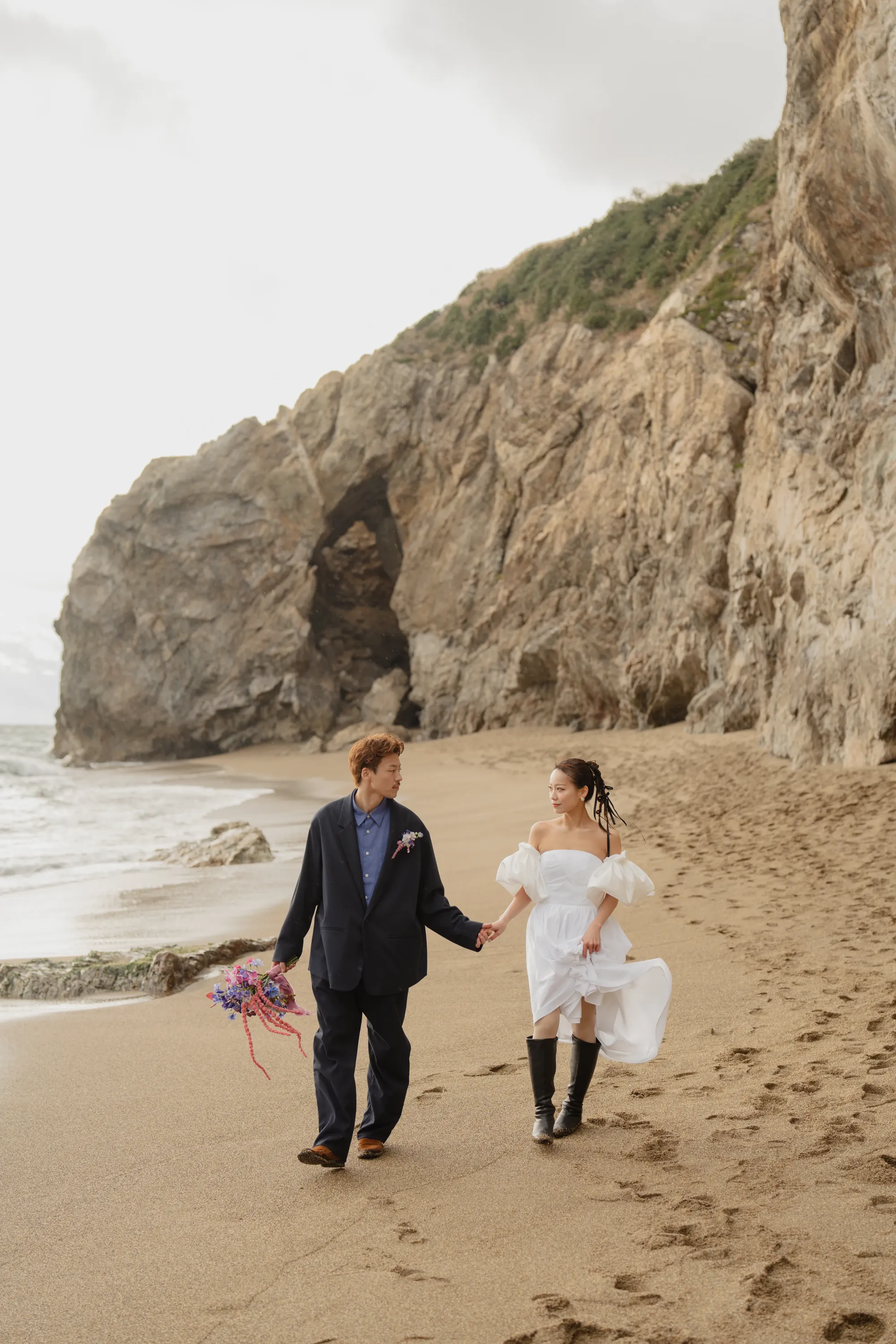 撮影場所が伊良湖岬のウェディングフォト