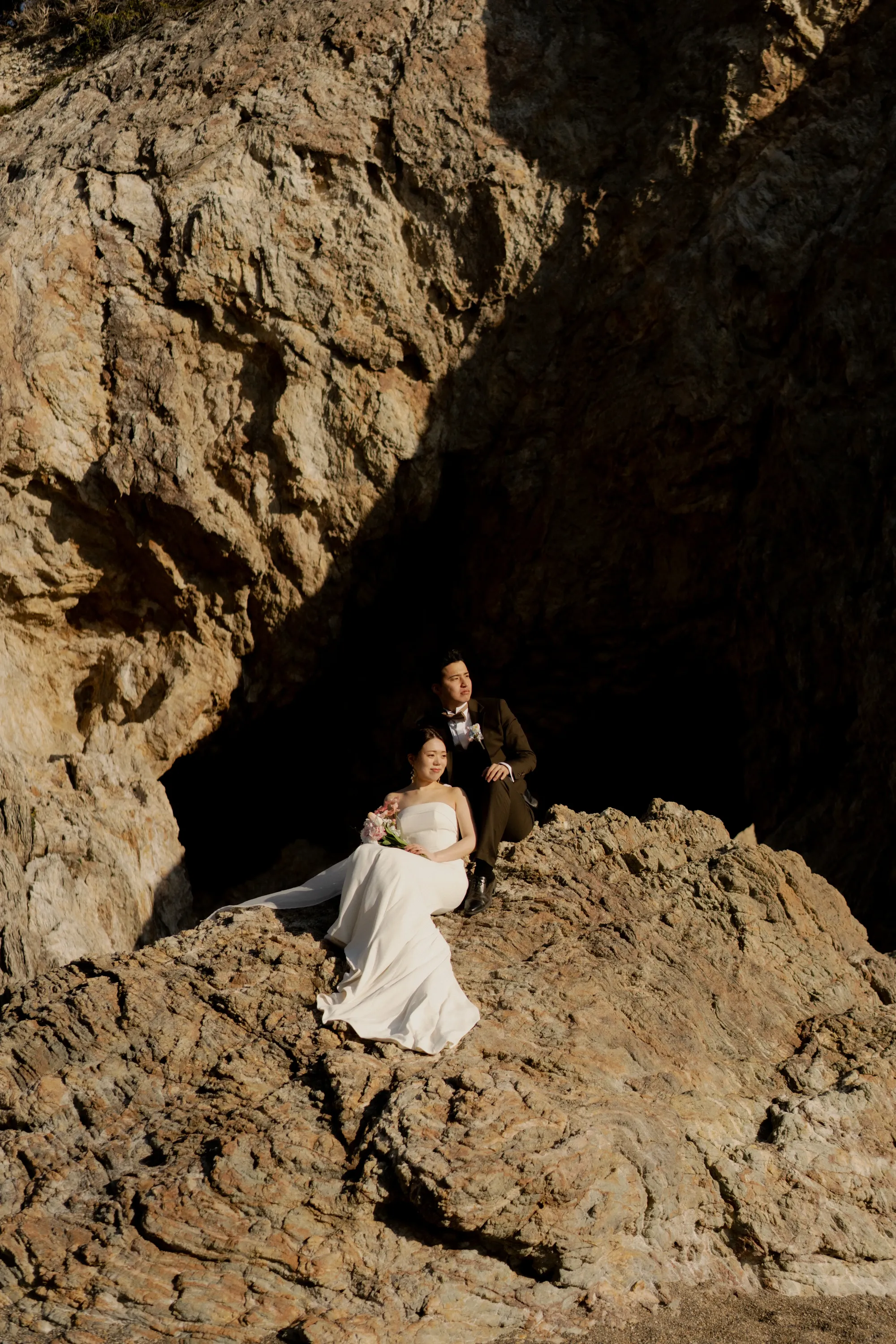 撮影場所が伊良湖岬のウェディングフォト