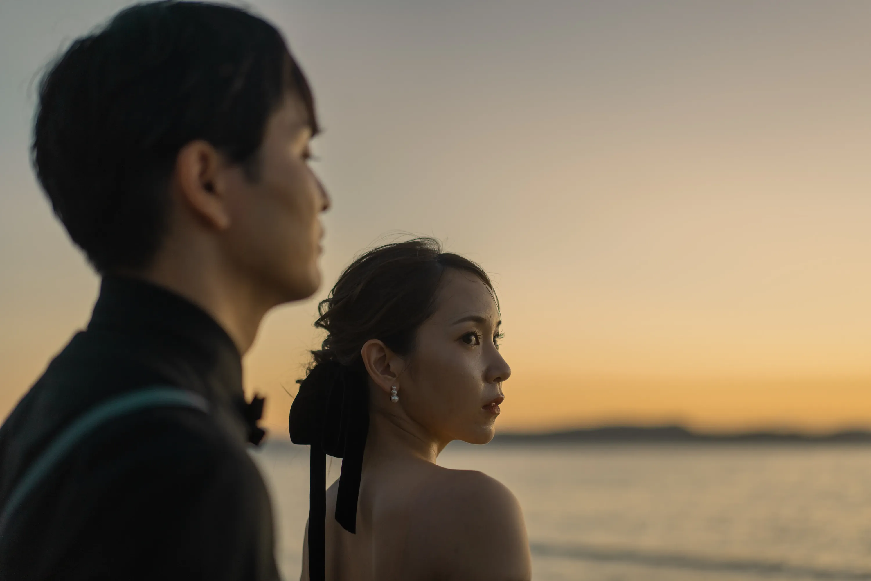 撮影場所が奈多のウェディングフォト